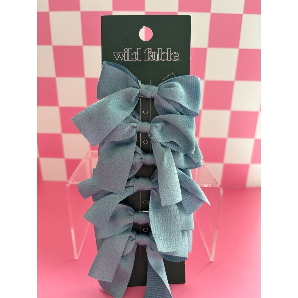Blue Hair Bows